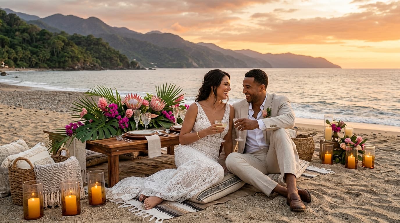 Artisanal Coastal Luxury: Planning a Secluded South Shore Beach Picnic Micro-Wedding in Puerto Vallarta